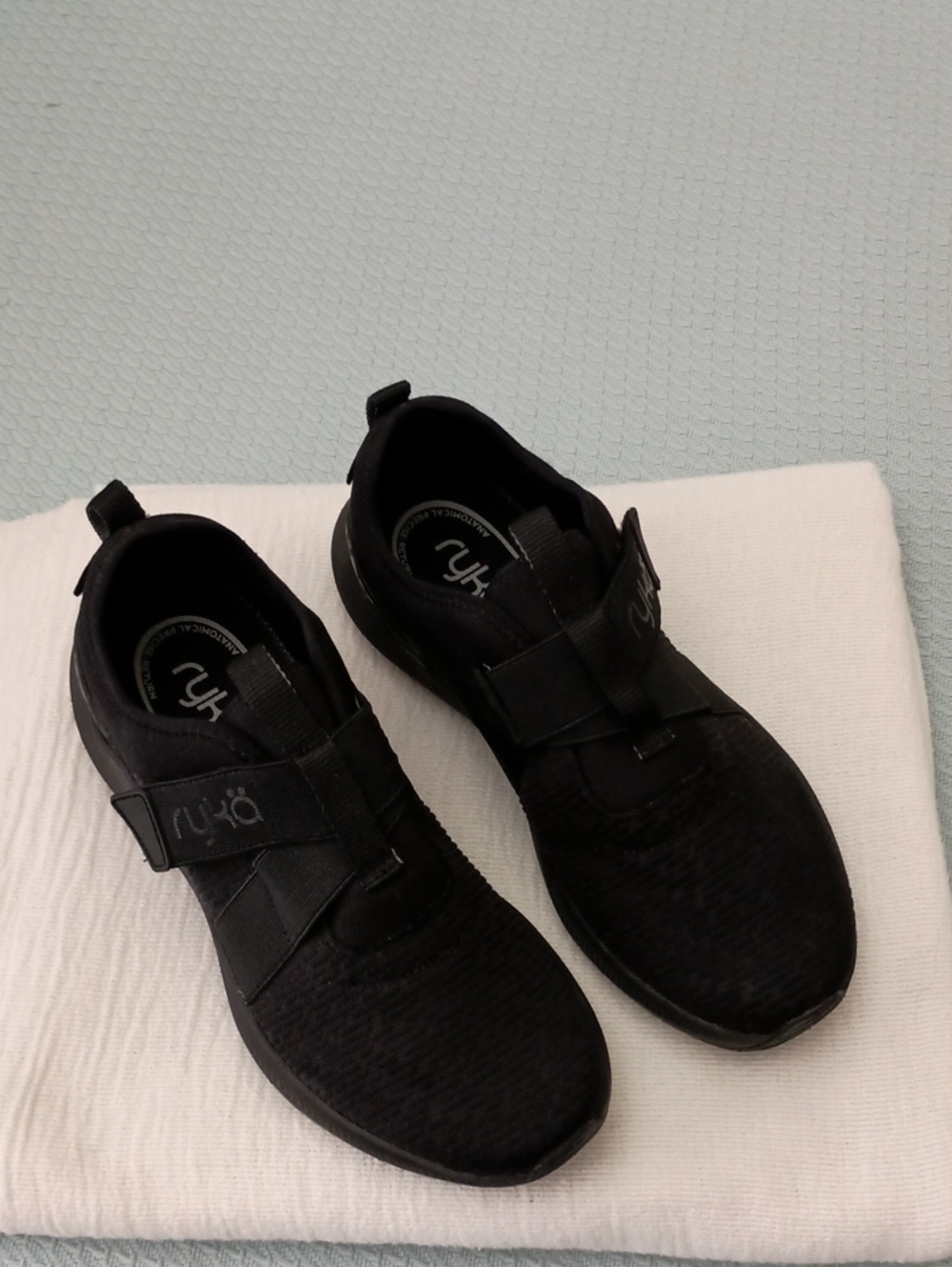 Ryka Women's Black Slip-On Athletic Sneakers - Picture 2 of 5